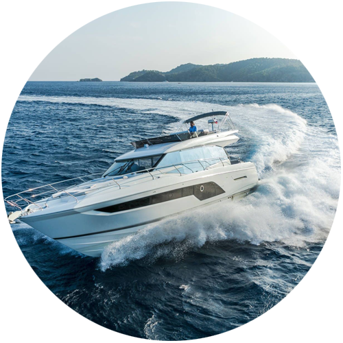 yacht out on open waters