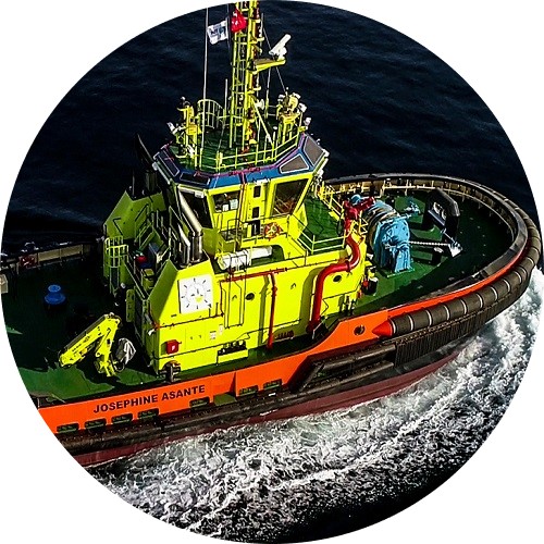 tugboat in water