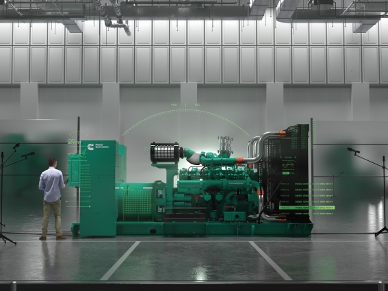 Centum generator about to be filmed